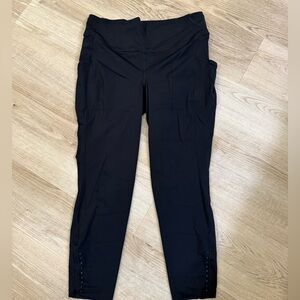 Lululemon Fast and Free 23” Black Leggings Size 14